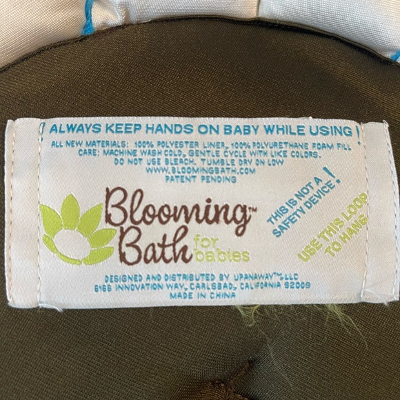 Blooming Bath Baby Bath Soft Sink Bath Pillow Blue 0-6 Months Flower Seat - Picture 6 of 8